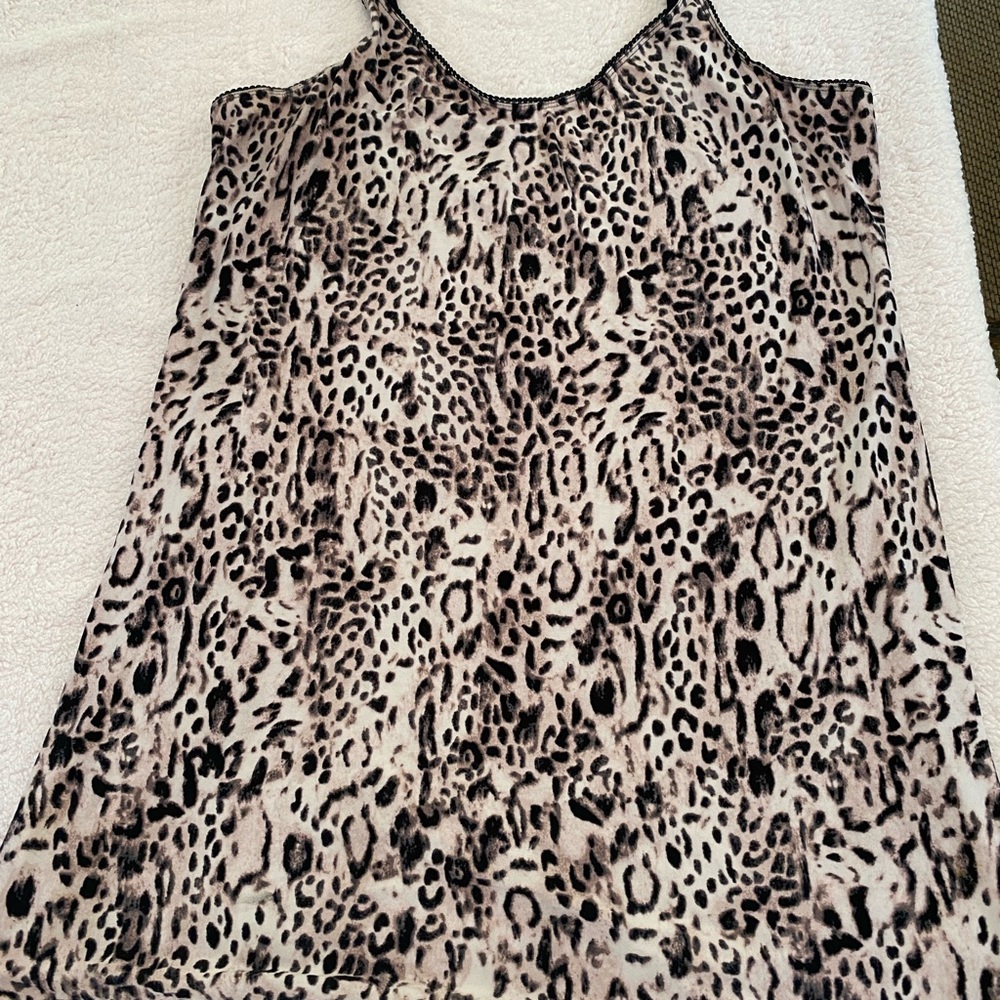 Secret Treasures Animal Print coverup Top